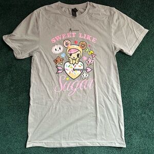 Tokidoki Sweet Like Sugar Gray short-sleeve t-shirt
